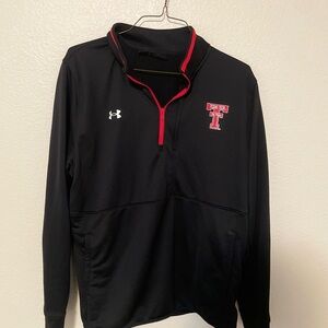 Under Armour Black Pullover with Red Trim